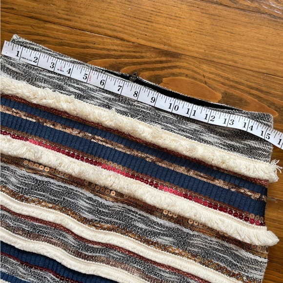 Anthropologie Bohemian Moulinette Soeurs Erine Beaded Fringe Skirt size 4 - Picture 9 of 15